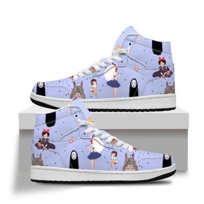 Ghibli Characters Light Blue AJ Shoes - The Promised Neverland Shop