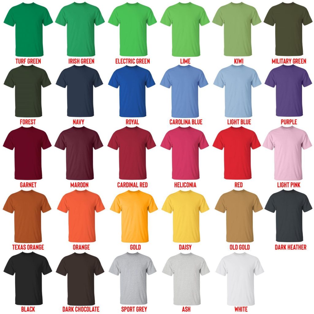 t shirt color chart - The Promised Neverland Shop