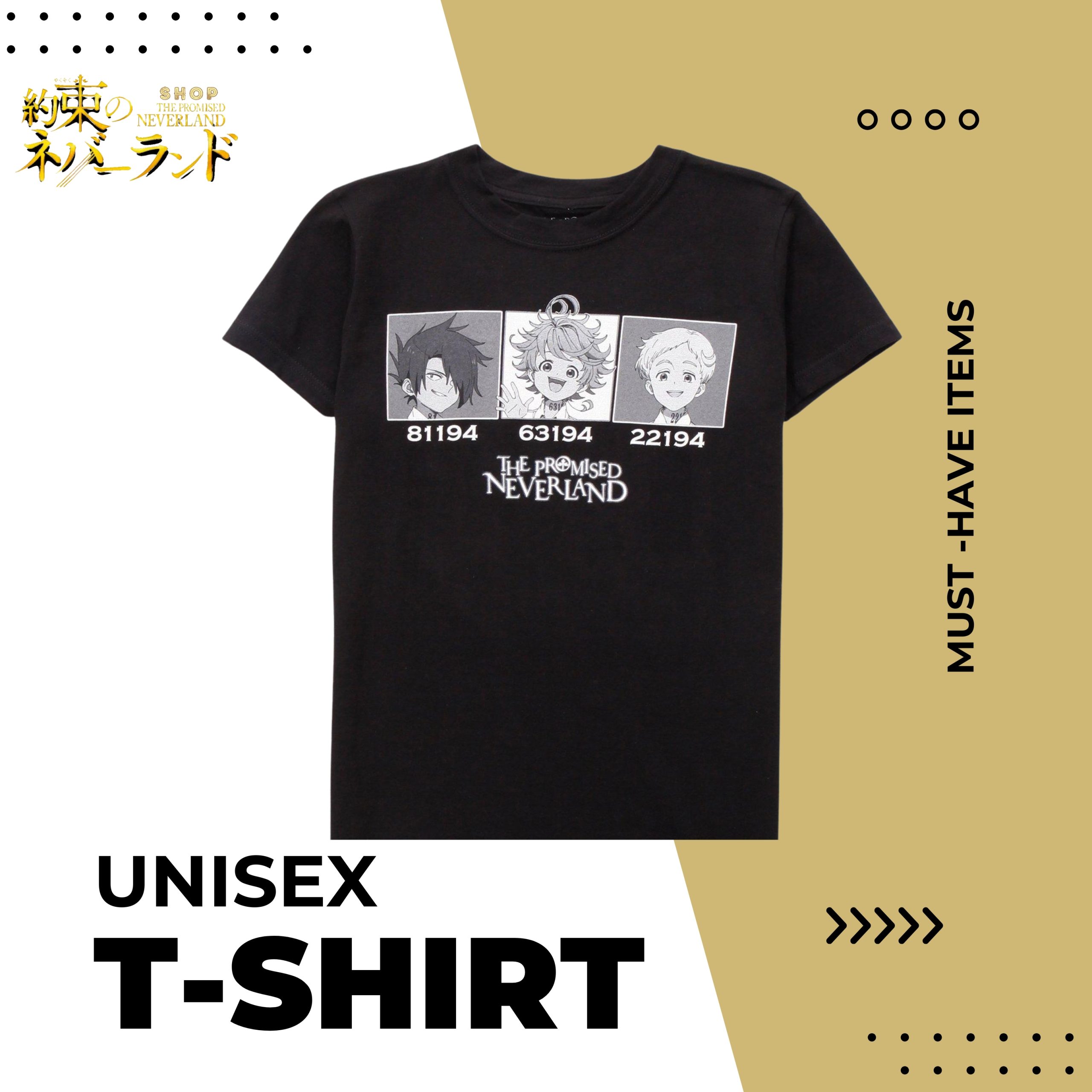 T shirt TPN scaled - The Promised Neverland Shop